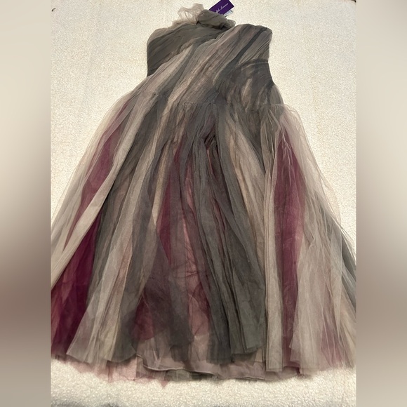 Ralph Lauren Purple Label Tulle Strapless Evening Dress - Picture 4 of 6